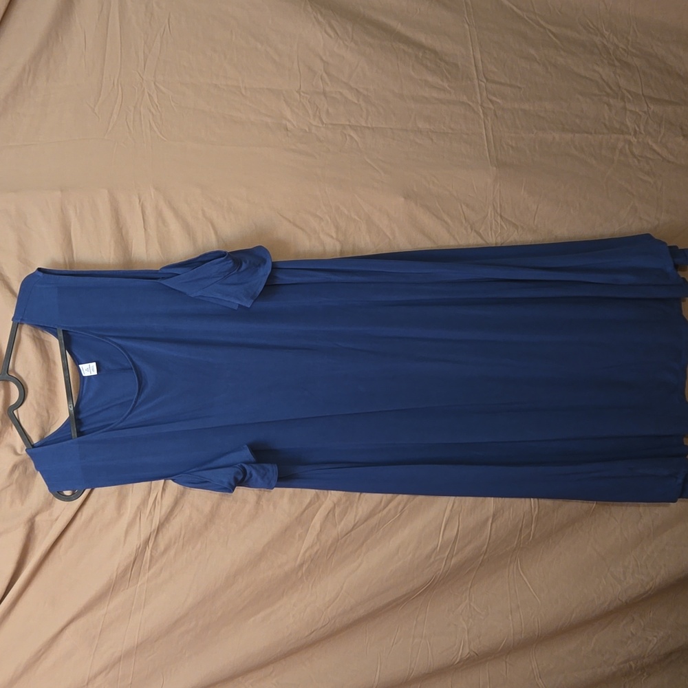 OLD NAVY cold shoulder blue midi dress. Women's 3X